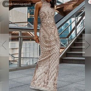 ⭐️🍾NEW w/tags Adrianna Papell beaded gown